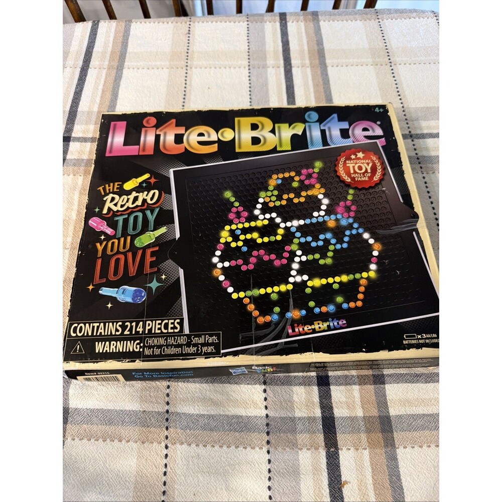 Lite-Brite Classic, Favorite Retro Toy - Create Art with Light One Sheet Punched